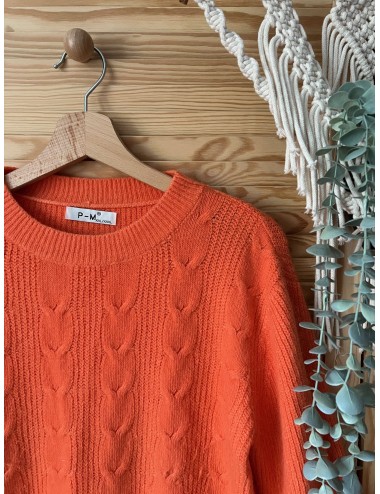 Pomarańczowy sweter L